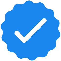 Blue checkmark
